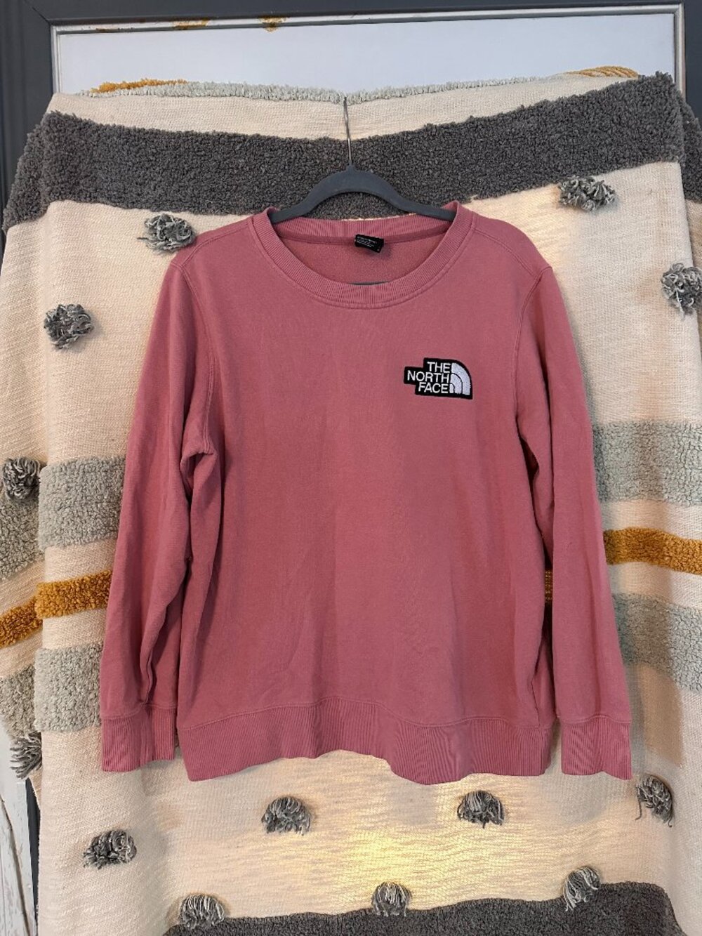 The North Face Heritage Fleece Crewneck Pul Sweatshirt Rose Pink - L